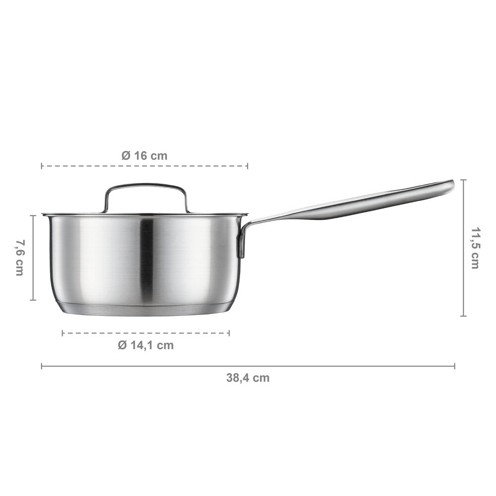 All Steel kasserolle - 1,5L